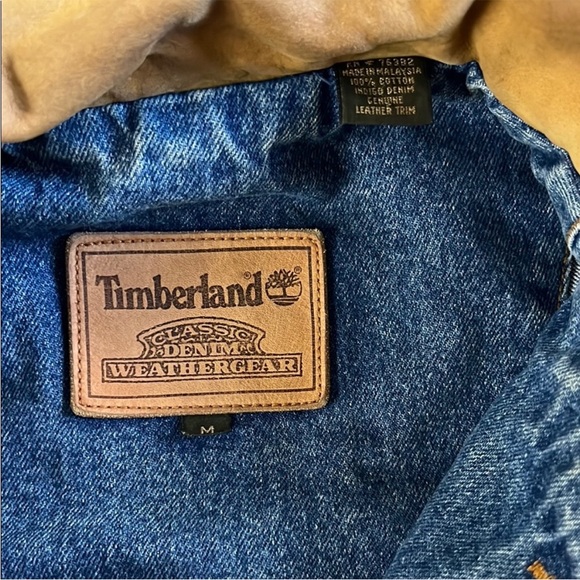 Vintage Men’s Timberland Blue Jean Jacket M - Picture 2 of 3